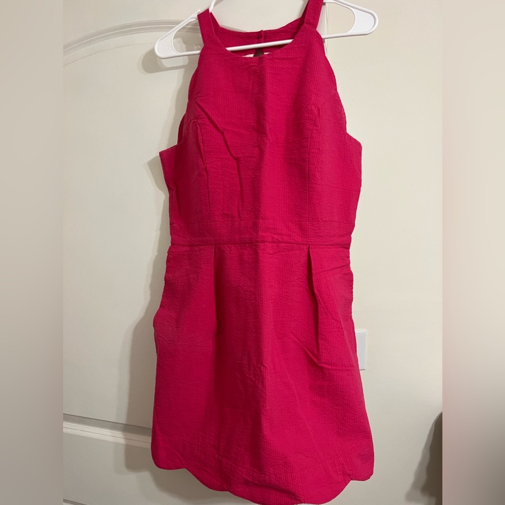 Lauren James Landry Solid Dress Pink Dress Size L